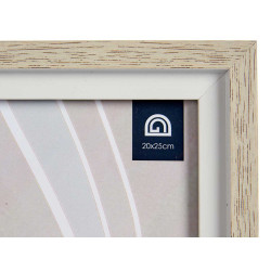 MOLDURA NATURAL BORDA BRANCA 20X25CM 