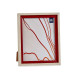 MOLDURA NATURAL BORDA VERMELHA 20X 25CM 
