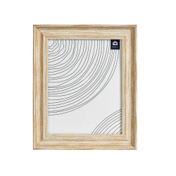 PORTAFOTOS EFECTO MADERA ORO 20X25CM