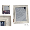 PORTAFOTO EFFETTO LEGNO ARGENTO 20X25CM
