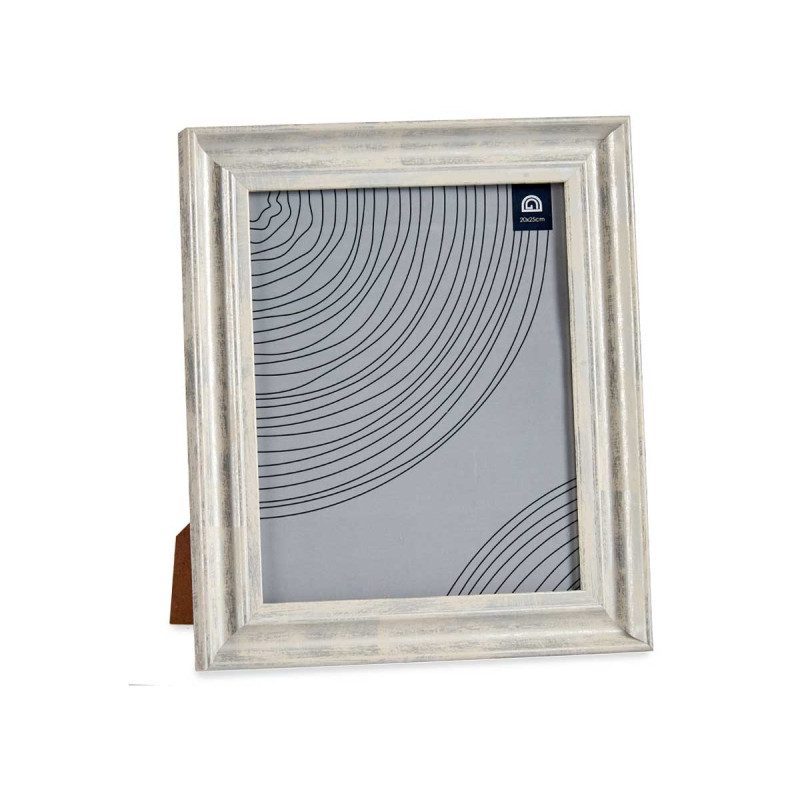 PORTAFOTO EFFETTO LEGNO ARGENTO 20X25CM