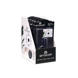 RELOJ PEGATINA 35CM BRILLO NEGRO