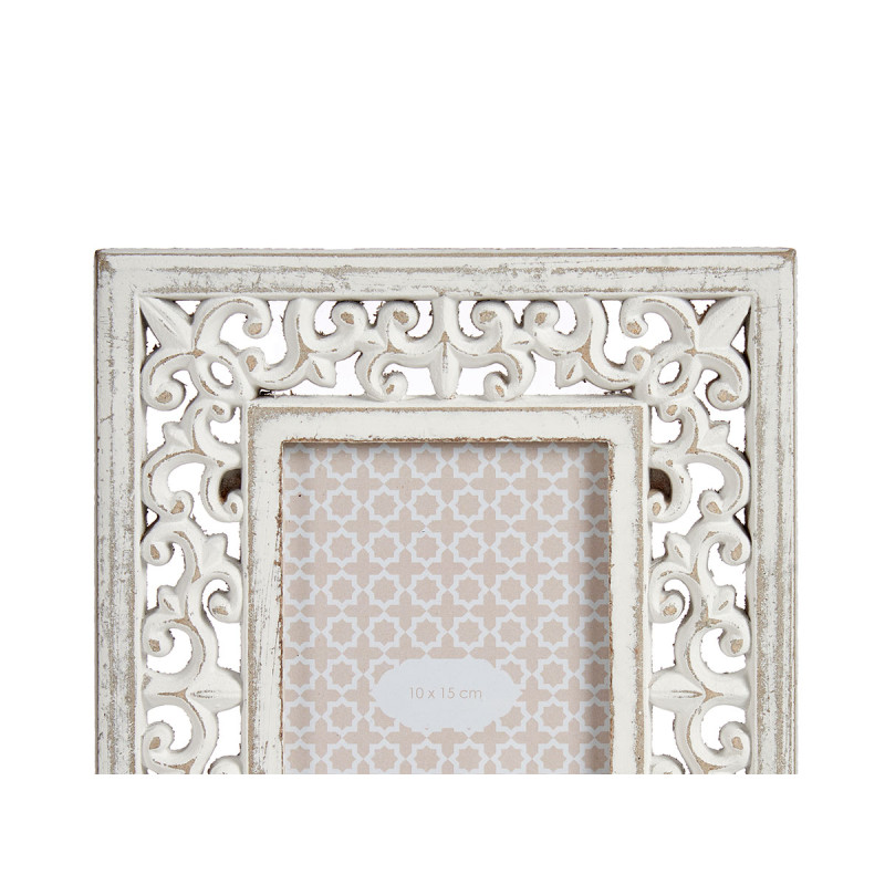 MOLDURA PERFURADA MADEIRA BRANCA 10X15