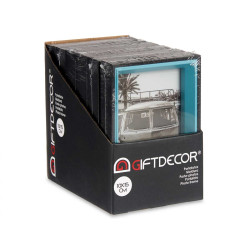 PORTAFOTO LEGNO 10X15 NERO E BLU