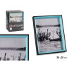 PORTEPHOTOS BOIS 20X25 NOIR ET BLEU
