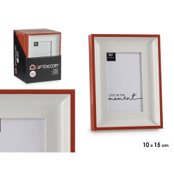 WHITE AND RED PHOTO HOLDER 10X15