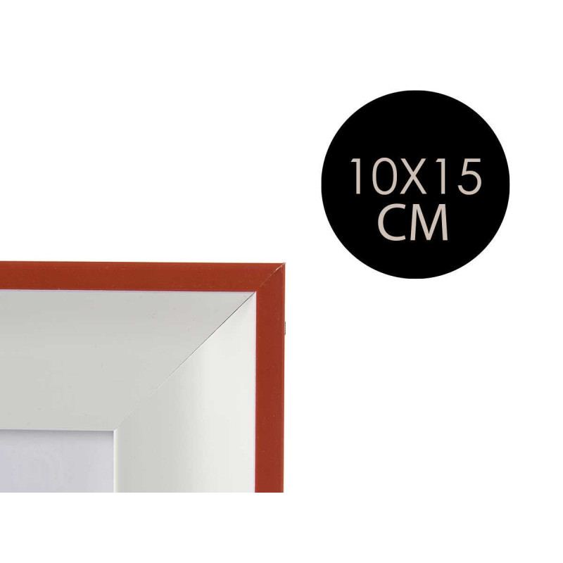MOLDURA 10X15 BRANCA E VERMELHA 