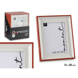 PORTAFOTO 15X20 BIANCO E ROSSO