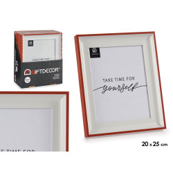 MOLDURA 20X25 BRANCA E VERMELHA 