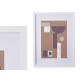MOLDURA MADEIRA PAREDE PASSE-PARTOUT 21X30CM BRANC