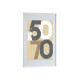 MOLDURA MADEIRA PAREDE PASSE-PARTOUT 50X70CM BRANC