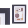 PORTAFOTO PARED MADERA PASPARTU 10X15CM NEGRO