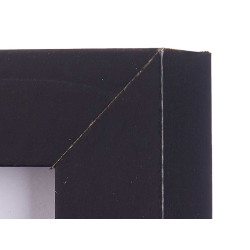 PORTAFOTO PARED MADERA PASPARTU 10X15CM NEGRO
