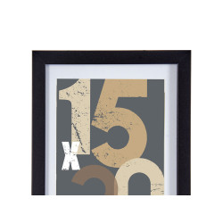 PORTAFOTO PARETE LEGNO PASSE-PARTOUT 15X20CM NERO