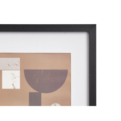 PORTAFOTO PARED MADERA PASPARTU 21X30CM NEGRO