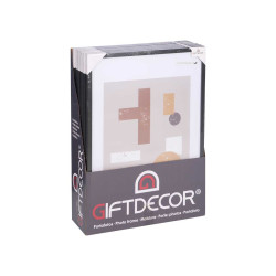 40X50CM BLACK PASSE-PORTOUT WOOD PHOTOFRAME 