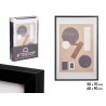 PORTAFOTO PARED MADERA PASPARTU 50X70CM NEGRO