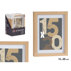 PORTAFOTO PARETE LEGNO PASSE-PORTOUT 15X20CM NATUR