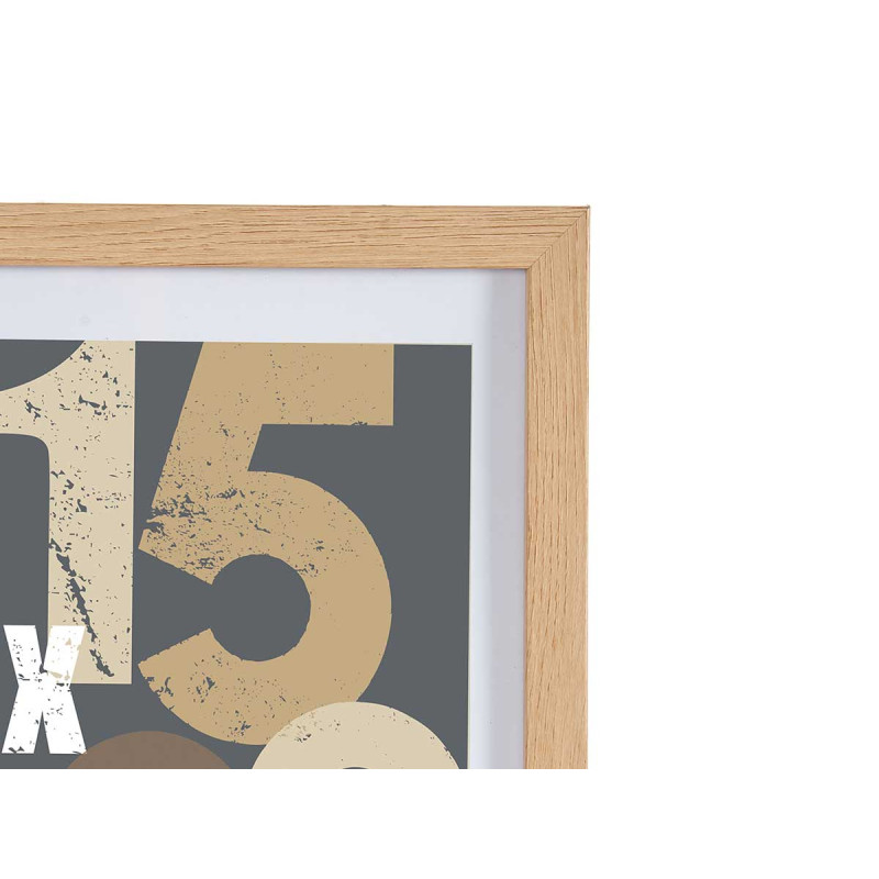 MOLDURA MAD PAREDE PASSE-PARTOUT 15X20CM NATURAL 