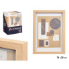 PORTEPHOTO MUR BOIS PASSE-PARTOUT 18X24CM NATUREL