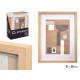 MOLDURA MAD PAREDE PASSE-PARTOUT 21X30CM NATURAL 