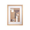 PORTAFOTO PARED MADERA PASPARTU 21X30CM NATURAL