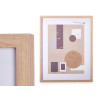 PORTAFOTO PARED MADERA PASPARTU 30X40CM NATURAL