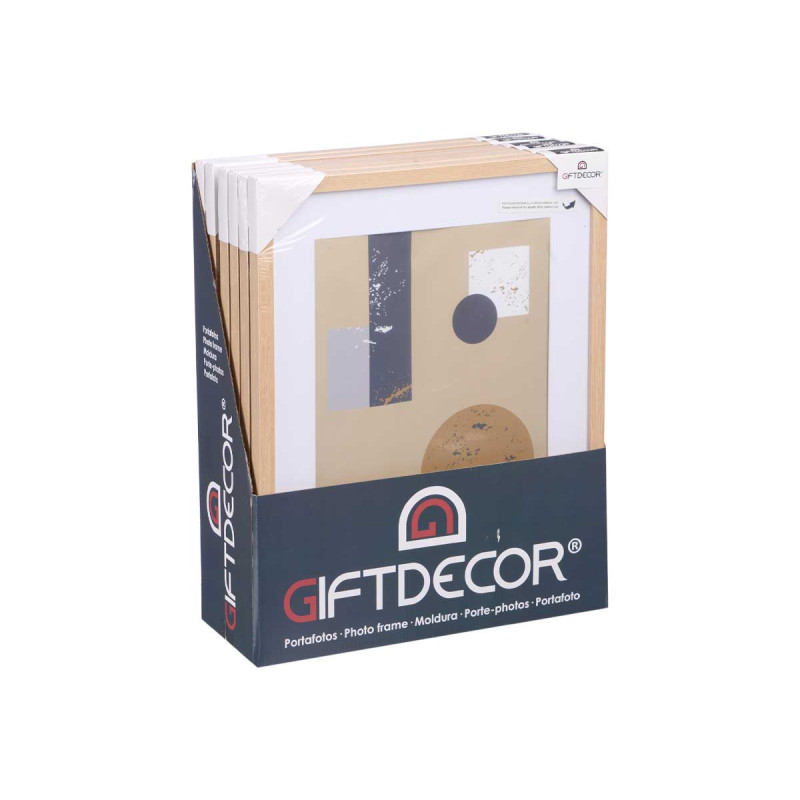 PORTEPHOTO MUR BOIS PASSE-PARTOUT 30X40CM NATUREL 