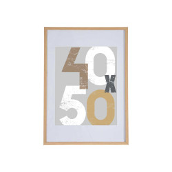 40X50CM NATURAL PASSE-PORTOUT WOOD PHOTOFRAME 