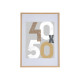 MOLDURA MAD PAREDE PASSE-PARTOUT 40X50CM NATURAL 