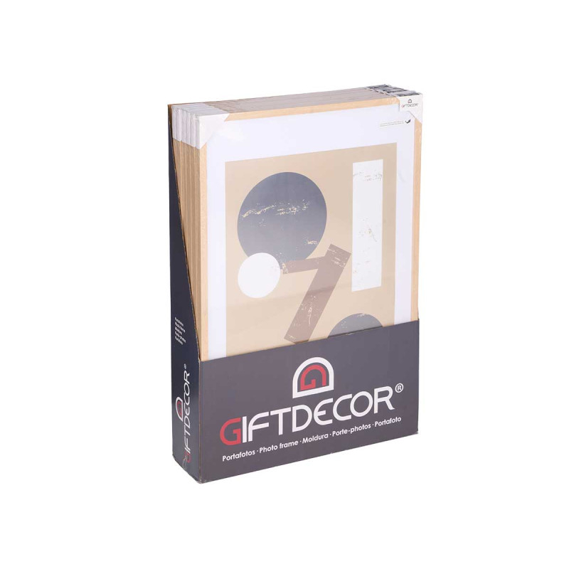 PORTEPHOTO MUR BOIS PASSE-PARTOUT 50X70CM NATUREL 