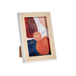 10X15CM WHITE WOOD PHOTOFRAME 