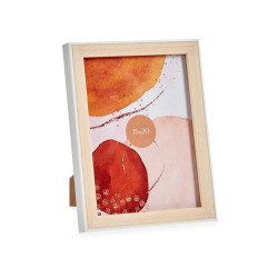 15X20CM WHITE WOOD PHOTOFRAME
