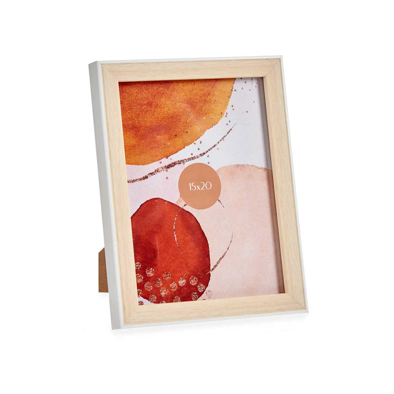 15X20CM WHITE WOOD PHOTOFRAME