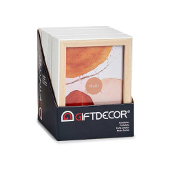 MOLDURA MADEIRA BRANCA 15X20CM 