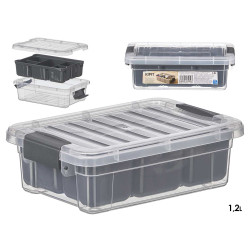 SCATOLA ORGANIZZATRICE ANTRACITE 5 SCOMPARTI 1,2L
