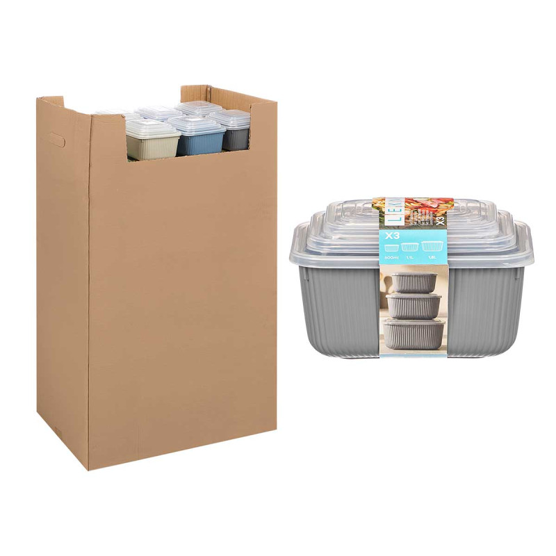 SET 3 MARMITAS RISCAS 600ML 1,1L 1,8L SORT 4 COR