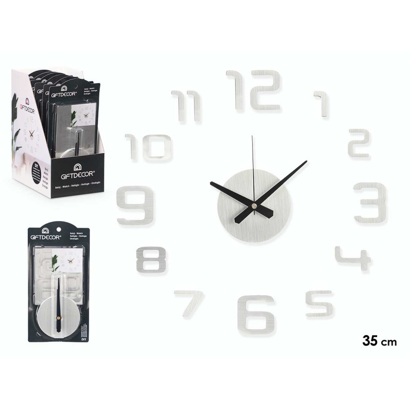 WATCH STICKER 35 CM SILVER SATIN FINISH