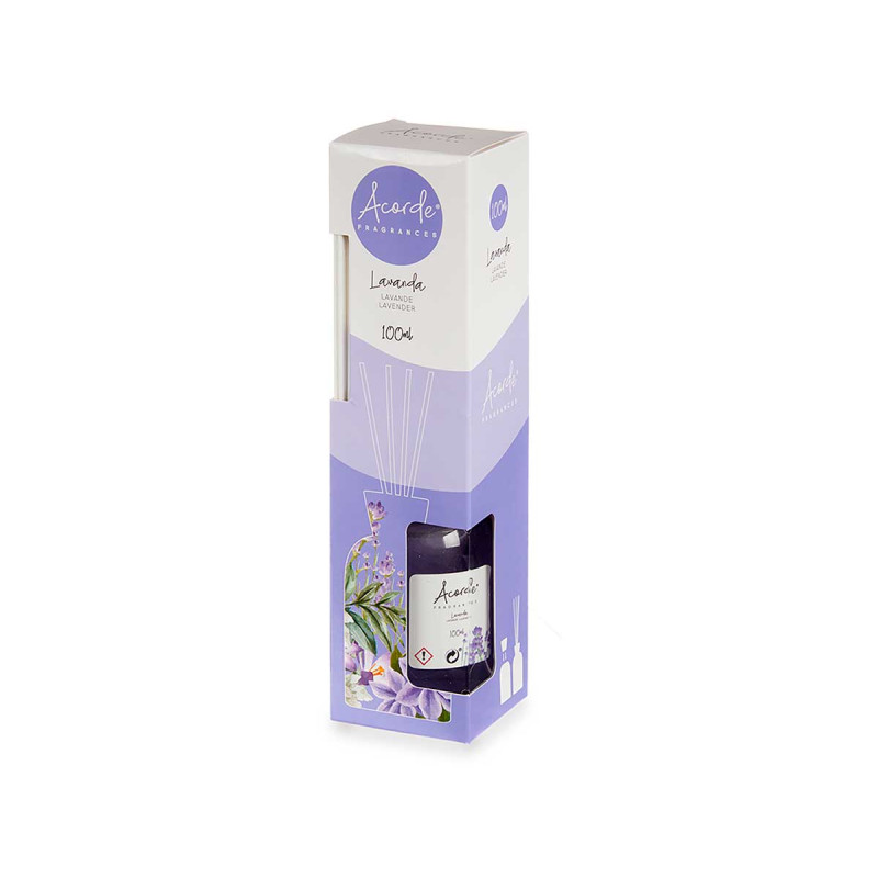 DIFUSOR 100ML COM STICKS LAVANDA 
