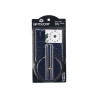HORLOGE AUTOCOLLANT 35 CM NOMBRES NOIR BRILLANT 