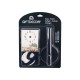 HORLOGE AUTOCOLLANT 60 CM NOMBRES NOIR BRILLANT 