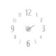 RELOJ PEGATINA 60 CM NUMEROS SATINADO PLATA 