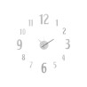 HORLOGE AUTOCOLLANT 60 CM NOMBRES ARGENT SATINÉ