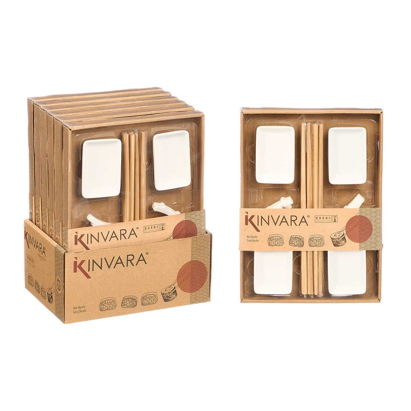 CONJUNTO PARA SUSHI BRANCO 12 PEÇAS 