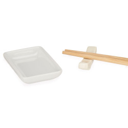 CONJUNTO PARA SUSHI BRANCO 12 PEÇAS 