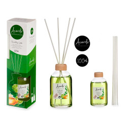 DIFUSOR 100ML COM STICKS VERDE LIMA 