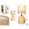 LAMPARA SOBREMESA EFECTO MADERA OVAL