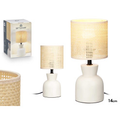LAMPE DE TABLE BLANCHE FORME