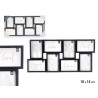 8 SPACES PHOTO FRAME 10X15 BLACK 