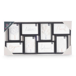 8 SPACES PHOTO FRAME 10X15 BLACK 